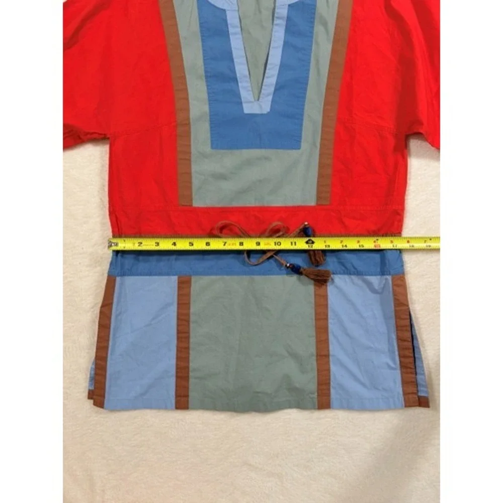 Tory‎ Burch Color-Block Poplin Tunic Top Womens Size 2